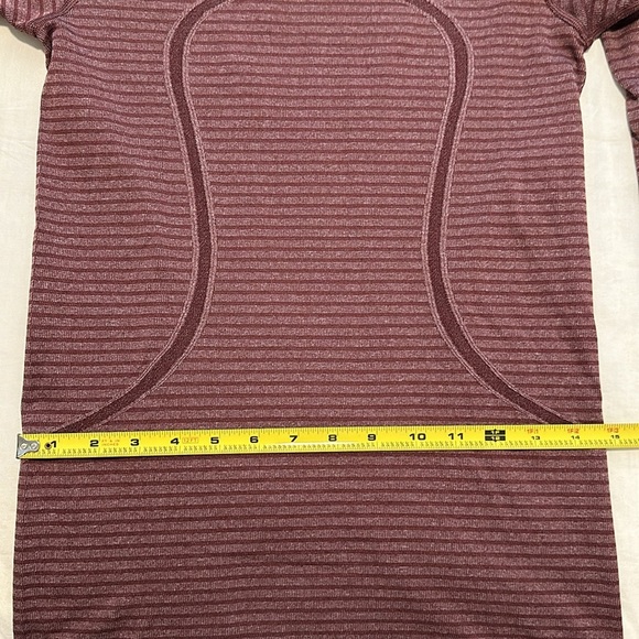 NWOT Lululemon Swiftly Tech Long Sleeve Crew Heathered Bordeaux Color Size 6 - Picture 6 of 12